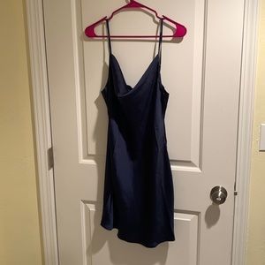 Urban Outfitters Navy Cowlneck Dress